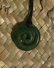 Load image into Gallery viewer, NEW ZEALAND GREENSTONE - POUNAMU -KORU DESIGN