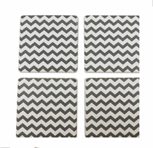 Load image into Gallery viewer, CHERON COASTER - CHARCOAL & IVORY (SET OF 4)