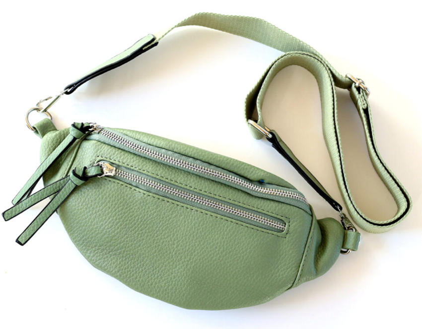 BAG - CROSS BODY BELT BAG - ARCHER HOUSE - DUSTY GREEN