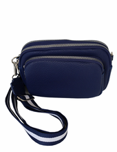 Load image into Gallery viewer, 3 ZIP POCKET CROSS BODY BAG - Black
