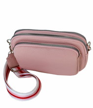 Load image into Gallery viewer, 3 ZIP POCKET CROSS BODY BAG
