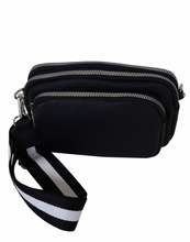 Load image into Gallery viewer, 3 ZIP POCKET CROSS BODY BAG - Navy
