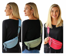 Load image into Gallery viewer, BAG - CROSS BODY BELT BAG - ARCHER HOUSE - DENIM BLUE
