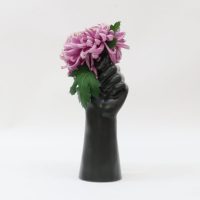 Load image into Gallery viewer, CERAMIC HAND VASE - BLACK
