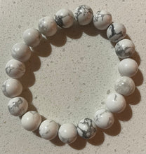 Load image into Gallery viewer, BRACELET - GENUINE AGATE STONE BEAD - WHITE
