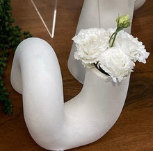 Load image into Gallery viewer, CERAMIC TUBE VASE - LA FORGE - WHITE
