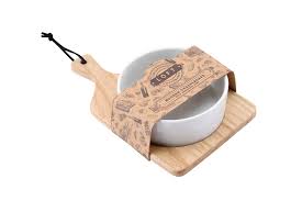 NIBBLE BOWL WITH SERVING BOARD