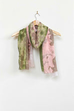 Load image into Gallery viewer, DIGITAL PRINT WATER WAVE SCARF - LIME/PEACH/TAUPE
