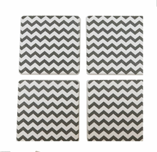 Load image into Gallery viewer, CHERON COASTER - CHARCOAL &amp; IVORY (SET OF 4)
