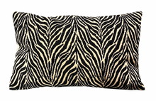 Load image into Gallery viewer, ANIMAL PRINT CUSHION - BLACK &amp; NATURAL
