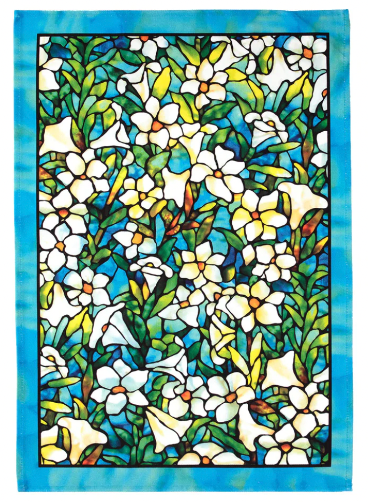 TIFFANY FIELD OF LILIES TEA TOWEL