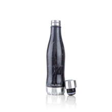 Load image into Gallery viewer, WATER BOTTLE GLACIAL 400ML - BLACK MARBLE
